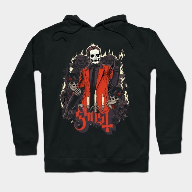 Ghost // 80s Rock Music Vintage // Hoodie by ziaaarts